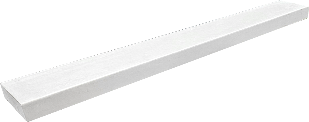 14 cm brede muurafdekker - tussenstuk 100 x 14 cm - vlak
