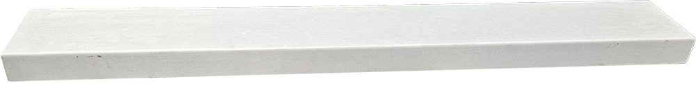 14 cm brede muurafdekker - tussenstuk 100 x 14 cm - vlak