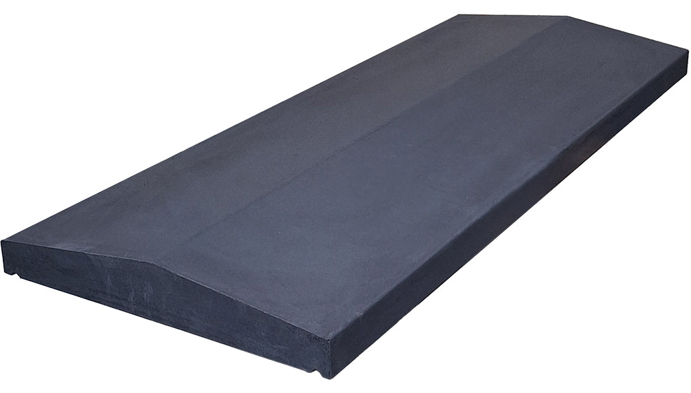40 cm breed - tussenstuk 100 x 40 cm - 2-zijdig aflopend
