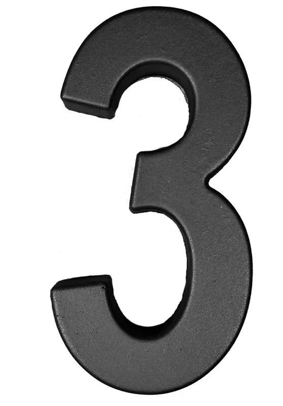 Betonnen Huisnummer 3 - Betonfabriek.nl