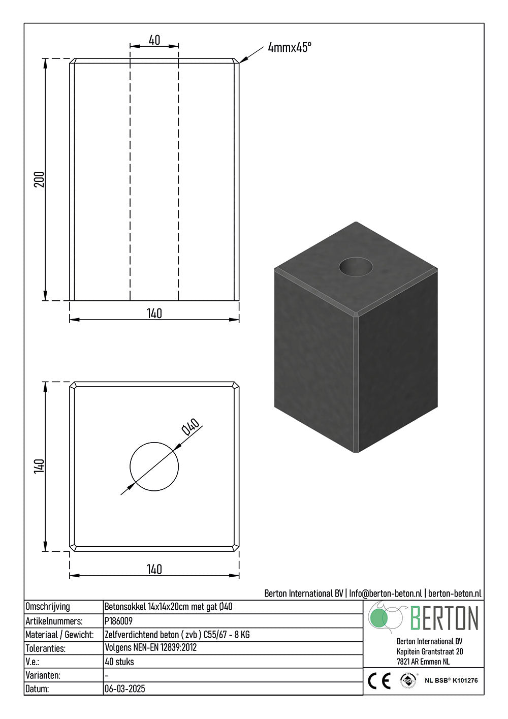 Betonnen Sokkels voor een Strakke Afwerking van uw Klus