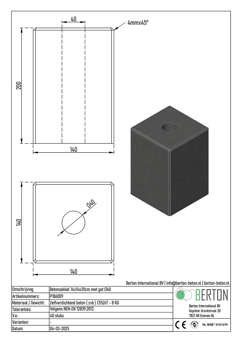 Betonnen Sokkels voor een Strakke Afwerking van uw Klus - Betonfabriek.nl