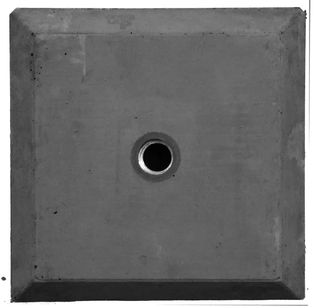 Poer M20 half model | 18x18x10 cm - Betonfabriek.nl