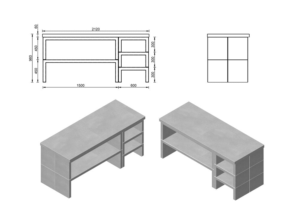 Luxe Betonnen Buitenkeuken | GRATIS TRANSPORT