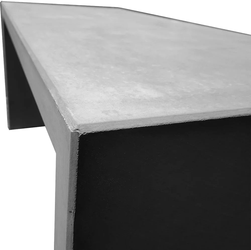 Betonnen Tafel 150 cm – Perfecte Match met Betonnen Bank | Betonfabriek.nl - Betonfabriek.nl