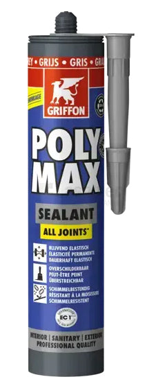 Afdichtingskit Griffon Grijs of Antraciet voor voegen Muurafdekkers