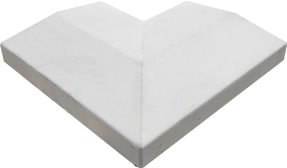 19 cm breed - hoekstuk - 2-zijdig aflopend - Betonfabriek.nl