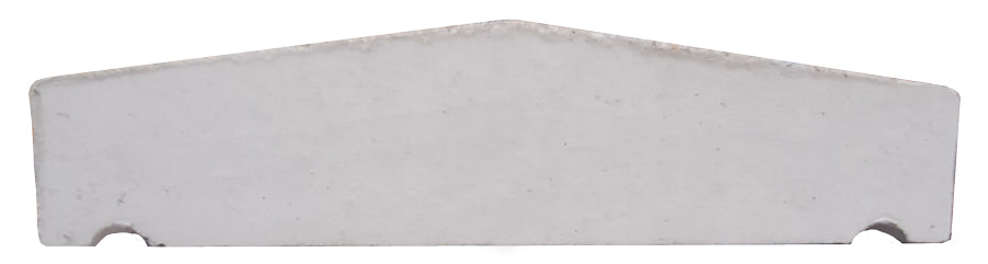 30 cm breed - tussenstuk 100 x 30 cm - 2-zijdig aflopend