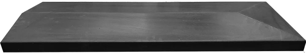 37 cm breed - eindstuk 100 x 37 cm - 3-zijdig aflopend - Betonfabriek.nl
