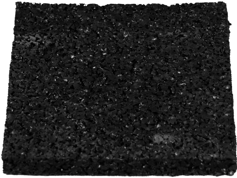 Rubberen matjes 10x10x1 cm voor onder betonnen zonnepaneelsteunen