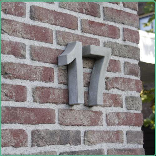 Betonnen Huisnummers van Topkwaliteit | 20 cm hoog | Betonfabriek.nl