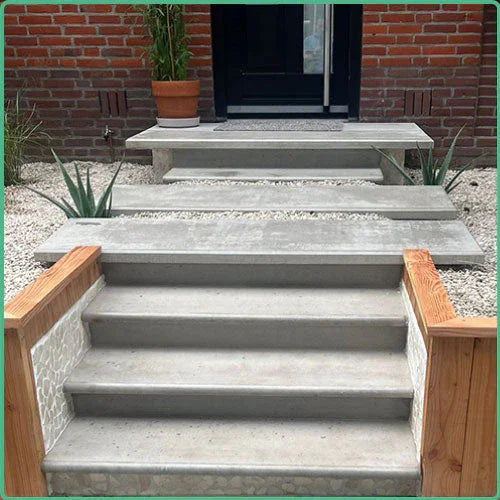 betonnen traptreden 120 cm breed | maatwerk mogelijk | betonfabriek.nl