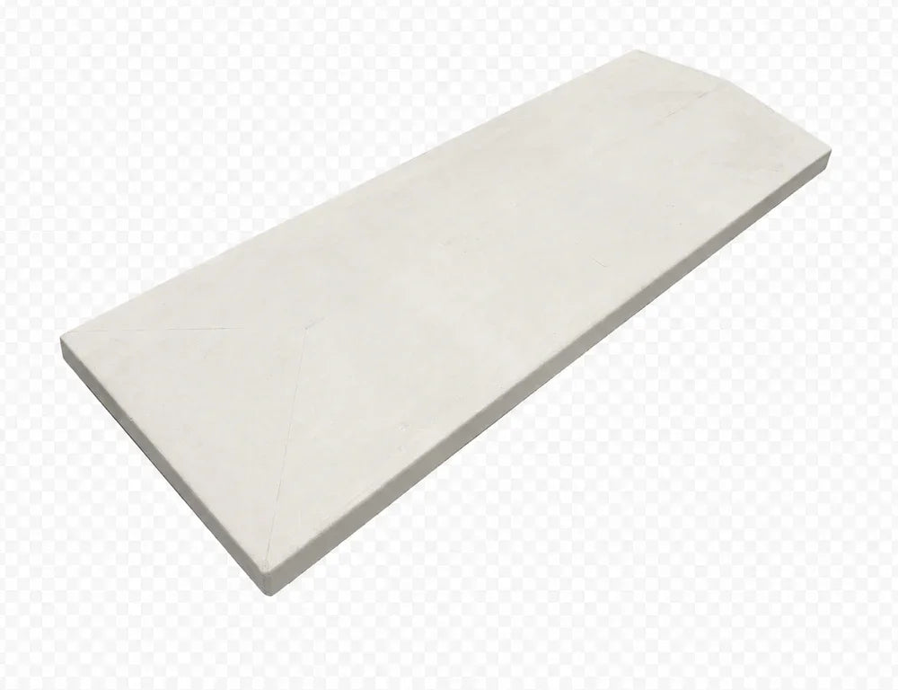 37 cm breed - eindstuk 100 x 37 cm - 3-zijdig aflopend