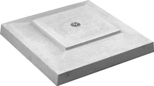 Paalmuts beton met schroefhuls 38,5 x 38,5 cm
