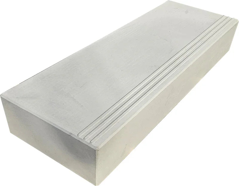 Betonnen Bloktreden - recht en hoek - met anti-slip - 100 x 35 x 15 cm - Betonfabriek.nl
