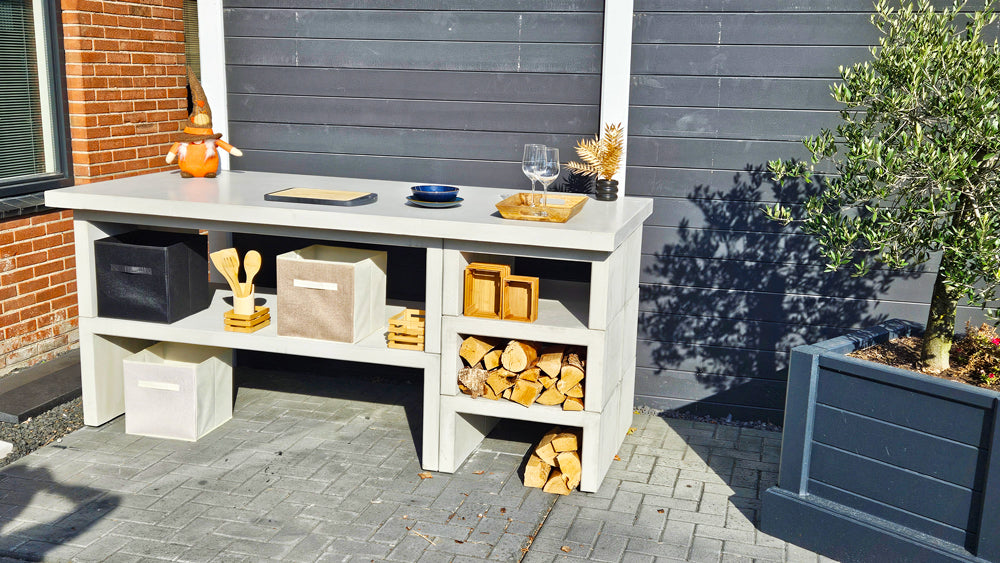 Luxe Betonnen Buitenkeuken | GRATIS TRANSPORT