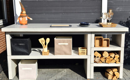 Luxe Betonnen Buitenkeuken | GRATIS TRANSPORT