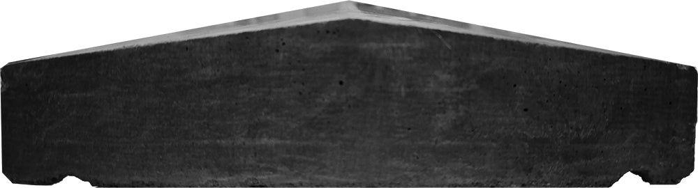 Muurafdekker 2-zijdig (tussen) 100 x 19 cm met waterhol