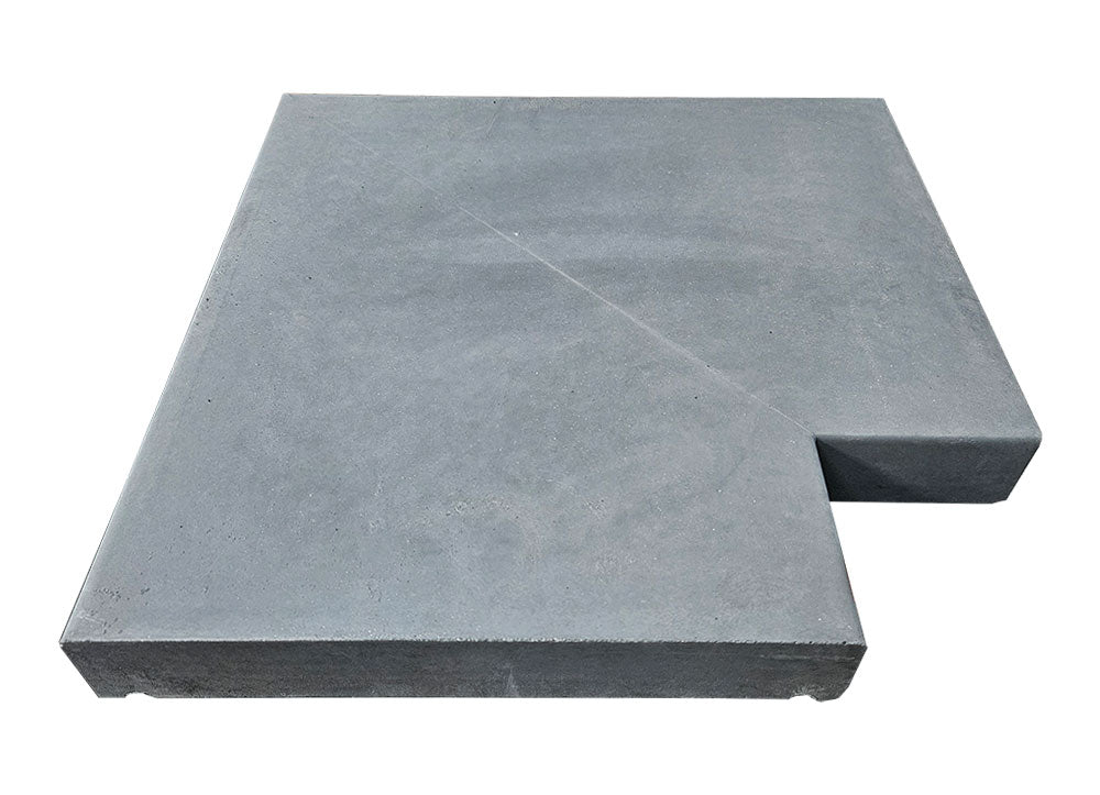 muurafdekker hoekstuk voor 26 cm brede betonnen afdekplaat | Betonfabriek.nl